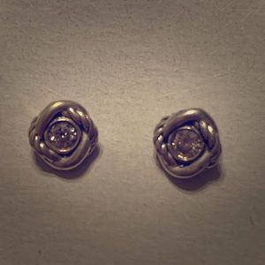 David Yurman Diamond Infinity Earrings